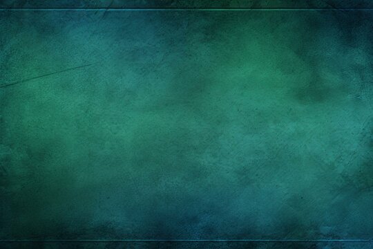 Abstract Blue Background With A Textured Green Grunge Border, Offering A Cool And Refreshing Design For Website Or Brochure Templates. Generative AI