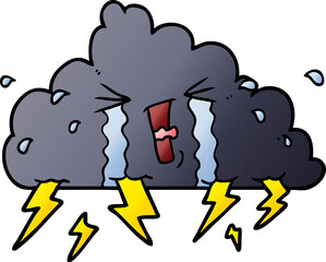 cartoon thundercloud