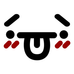 embarrassed face emoticon icon
