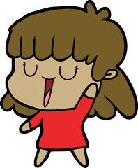 cartoon woman