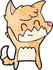 cartoon friendly fox