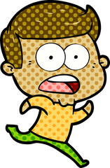 cartoon shocked man