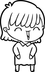 cartoon woman