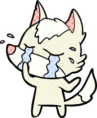 cartoon crying wolf