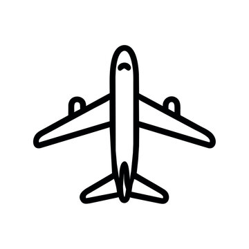 airport icon black aroplane