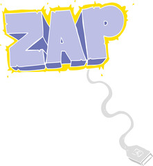 flat color illustration of usb cable