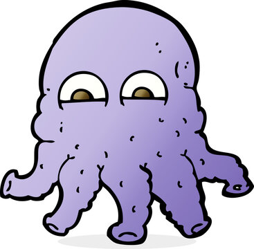 recommend clip art: cartoon alien squid face