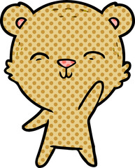 happy cartoon bear