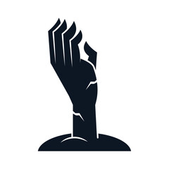 zombie hand silhouette