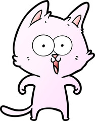 funny cartoon cat