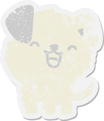 cute puppy grunge sticker