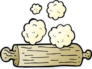 cartoon rolling pin