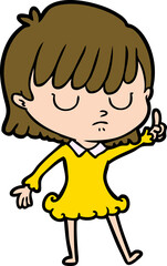 cartoon woman