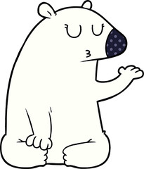 cartoon polar bear