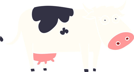 cartoon doodle farm cow