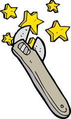 cartoon adjustable spanner