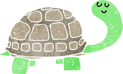 cartoon happy tortoise