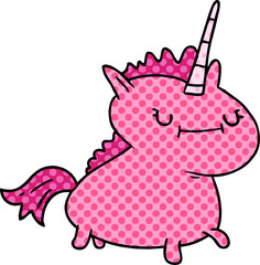 hand drawn cartoon doodle of a magical unicorn