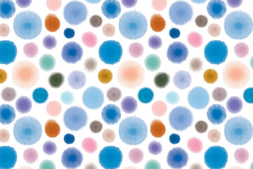 Watercolor or ink round circles paint splash background for banner ads or presentation. Hand draw abstract wall art painting for print, card, invitation, package, website header or design.