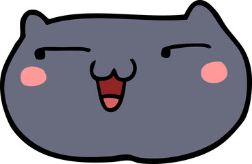 cartoon cat face