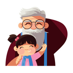 grandparents day grandpa and girl