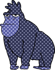 cartoon gorilla