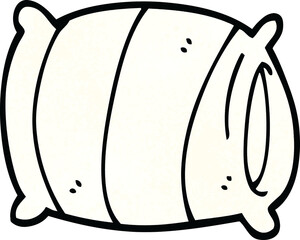 cartoon doodle pillow