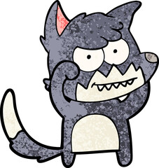 cartoon grinning fox