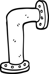 line drawing cartoon water pipe