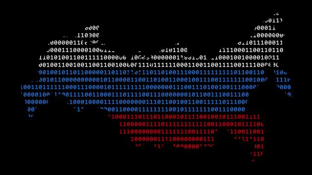 Russia binary glitch map