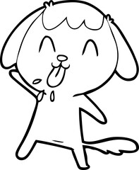 Obraz premium cute cartoon dog