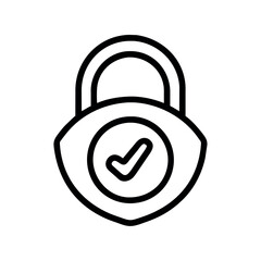 padlock icon illustration