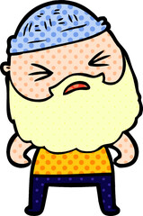 cartoon man with beard