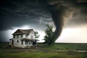 tornado appearing in Iowa. Generative AI
