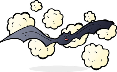 cartoon spooky bat
