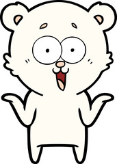 laughing teddy  bear cartoon