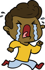 cartoon crying man