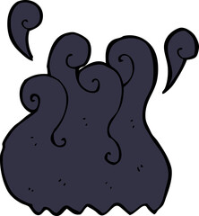 black smoke cartoon element