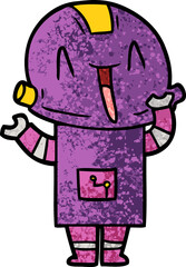 cartoon robot