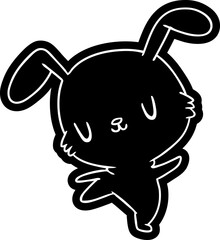 cartoon icon kawaii cute furry bunny