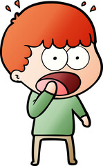 cartoon shocked man