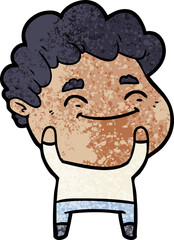 cartoon friendly man