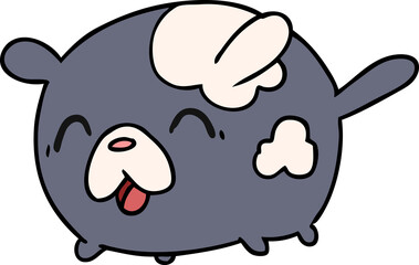 cartoon illustration kawaii cute patch dog