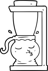 cartoon filter coffee machine