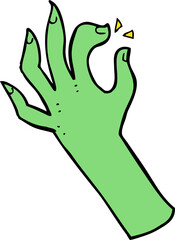 cartoon hand symbol