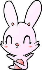 cute cartoon rabbit