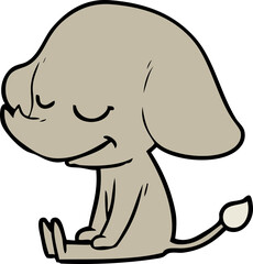 cartoon smiling elephant