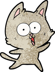 funny cartoon cat