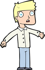cartoon shocked man