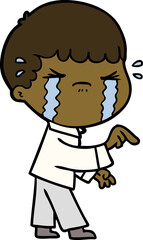 cartoon man crying